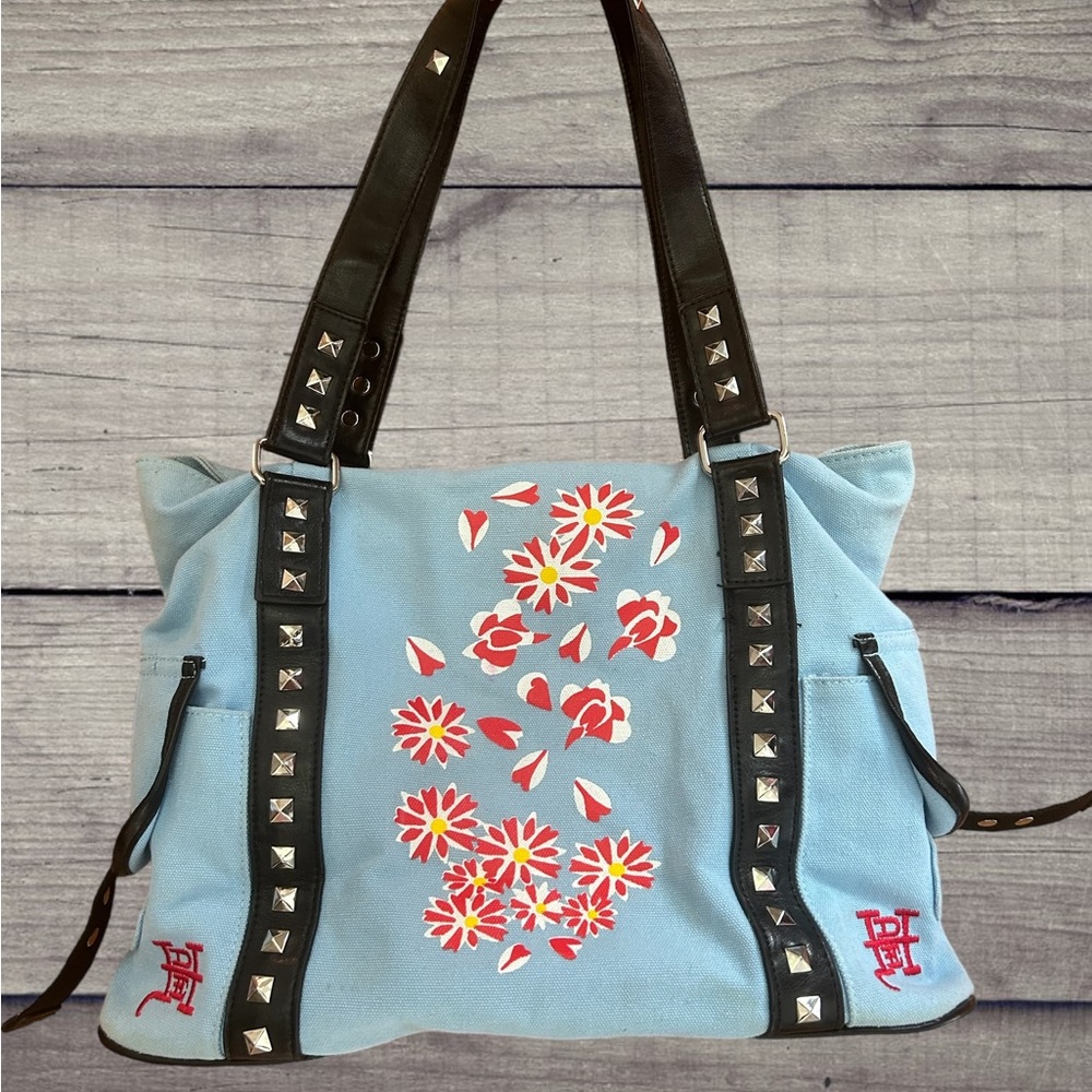Vtg Ed Hardy Tote Bag